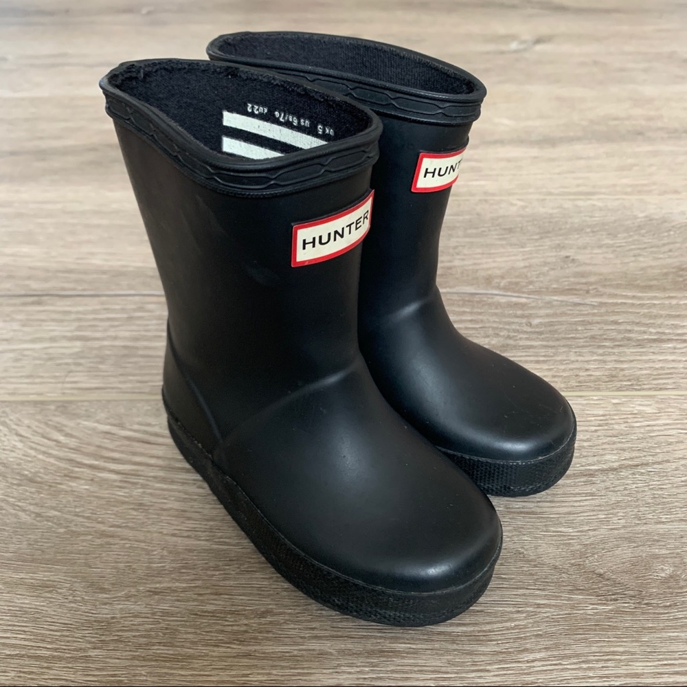 Hunter Kids' Classic Rain Boot (Toddler) - Size 6 in Black